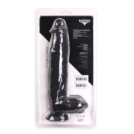 Kiotos Cox Dildo 31 x 6 cm - zwart