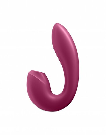 Satisfyer - Sunray Luchtdruk + G-spot Vibrator - berry rood