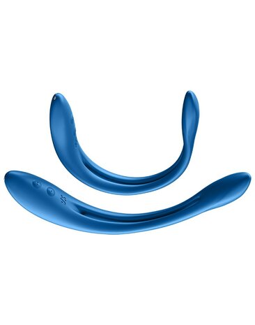 Satisfyer - Multifunctionale Buigbare Vibrator ELASTIC GAME - blauw