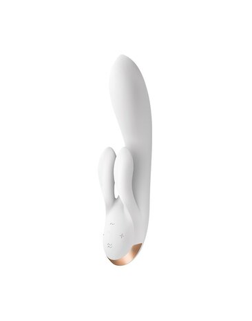 Satisfyer - Double Flex Rabbit Tarzan Vibrator met APP control - wit