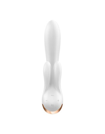 Satisfyer - Double Flex Rabbit - Tarzan Vibrator - Met App Control - Wit