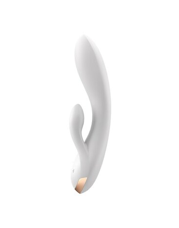 Satisfyer - Double Flex Rabbit - Tarzan Vibrator - Met App Control - Wit