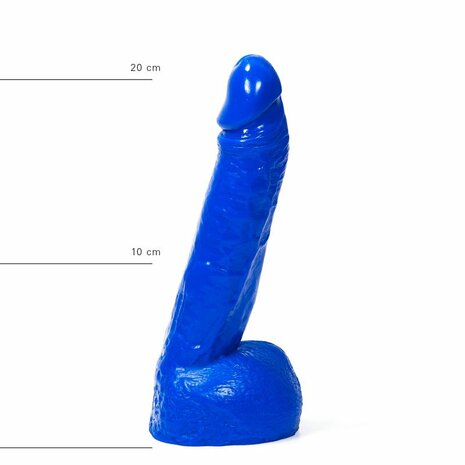 All Blue Dildo 22 x 4.5 cm - blauw