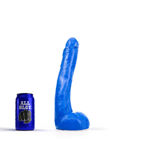 All Blue Dildo 29 x 5 cm - blauw