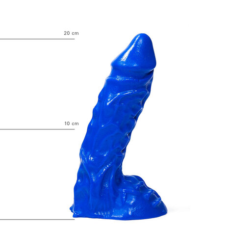 All Blue - Dildo - 23 x 5.5 cm - blauw