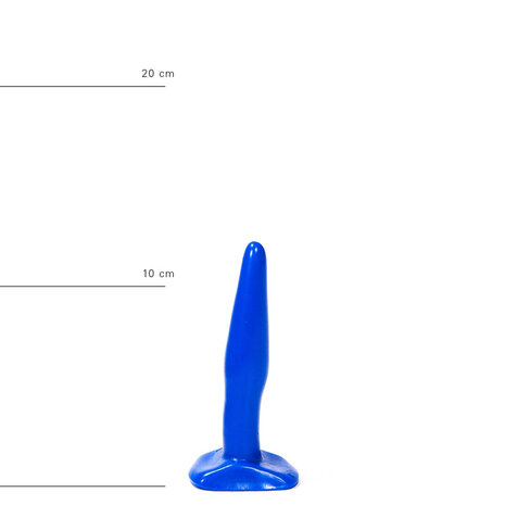 All Blue Buttplug 12 x 2,5 cm - blauw