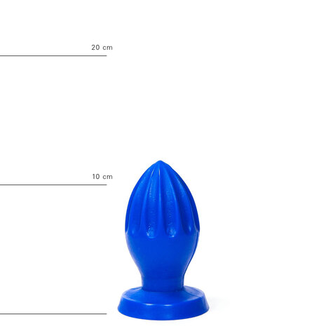 All Blue Buttplug 12 x 5 cm - blauw