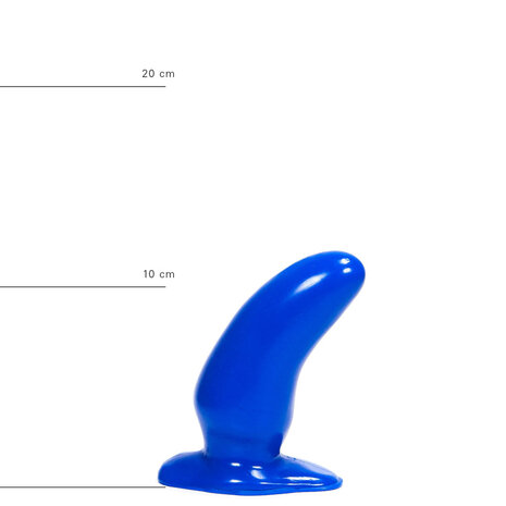All Blue Buttplug 13 x 5 cm - blauw