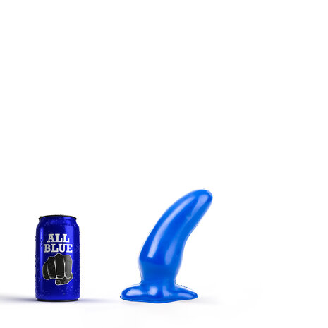 All Blue Buttplug 13 x 5 cm - blauw