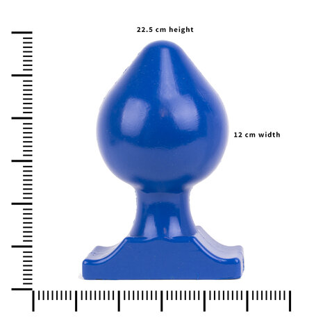 All Blue Buttplug 22,5 x 12 cm - blauw