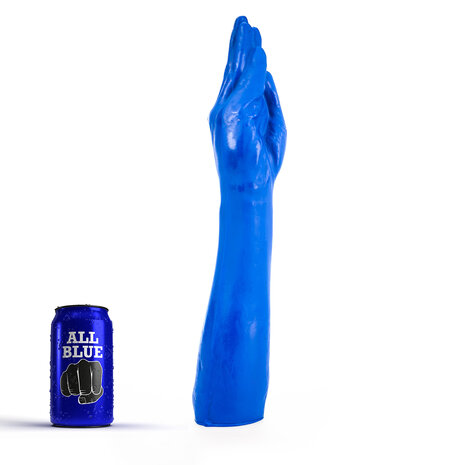 All Blue Fisting Dildo 37 x 7 cm - blauw