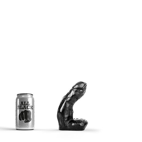 All Black - Zwarte dildo - 15 cm