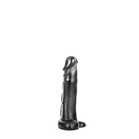 All Black - Zwarte realistische dildo -22 cm