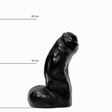 All Black - Anaal Dildo - 17 x 5 cm - Zwart