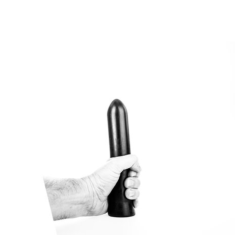 All Black - Gladde Dildo - 22 x 4.5 cm - Zwart