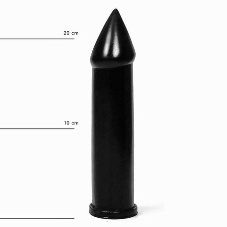 All Black - Anaal Dildo - 24 x 5 cm - Zwart