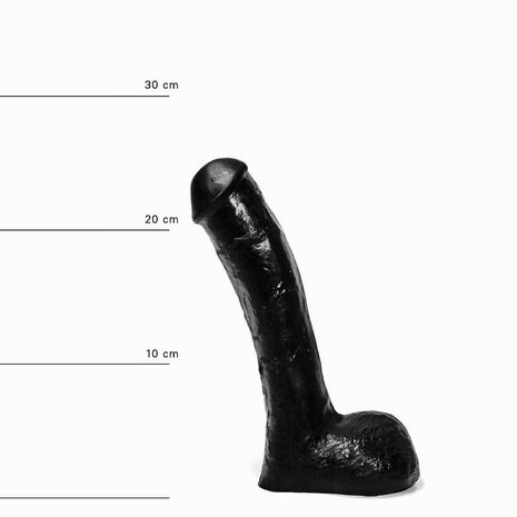 All Black - Anaal Dildo - 23 x 4.5 cm - Zwart