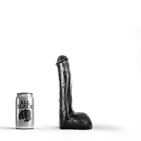 All Black - Anaal Dildo - 23 x 4.5 cm - Zwart