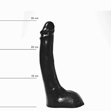 All Black - Dildo - 32 x 5.5 cm - Zwart