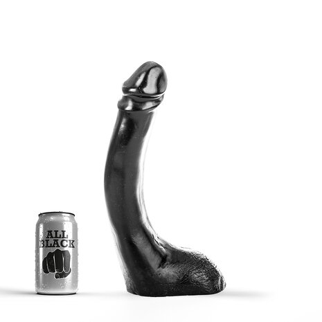 All Black - Dildo - 32 x 5.5 cm - Zwart