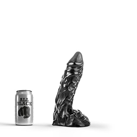 All Black - Dildo - 23 x 5.5 cm - Zwart