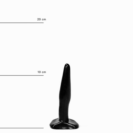 All Black - Smalle Buttplug - 12 x 2.5 cm - Zwart