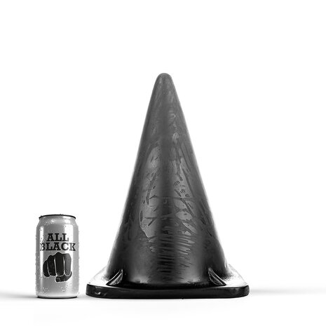 All Black Prisma Buttplug 30 x 18 cm - zwart