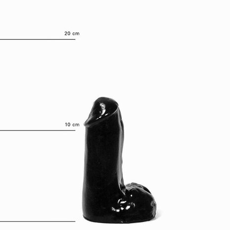 All Black - Dildo - 13 x 4.5 cm - Zwart