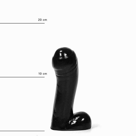 All Black - Zwarte Dildo - 15 cm