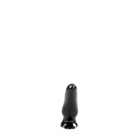 All Black - Zwarte Kromme Anaal Dildo - 13 cm