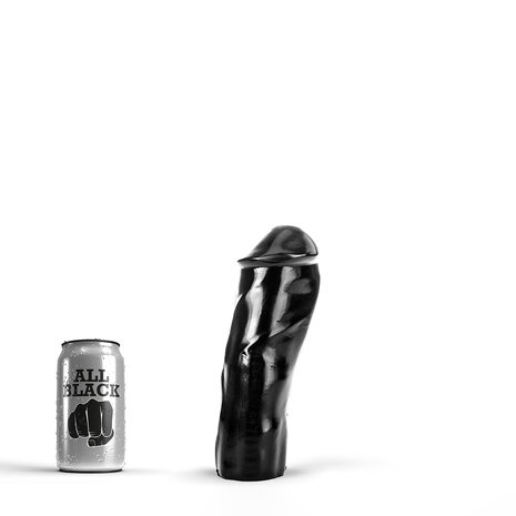 All Black - Realistische Dildo - 20 x 6 cm - Zwart