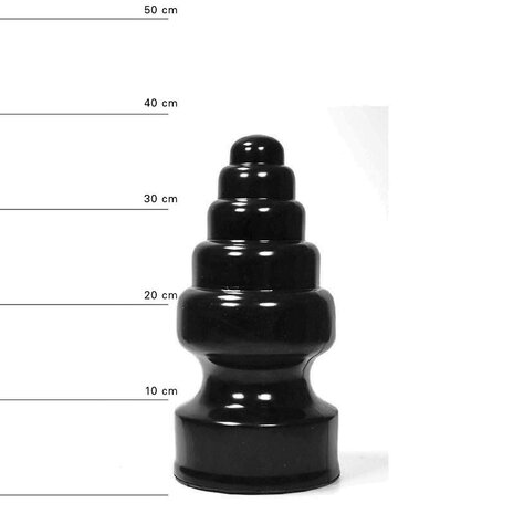 All Black Buttplug 27 x 13.5 cm - zwart