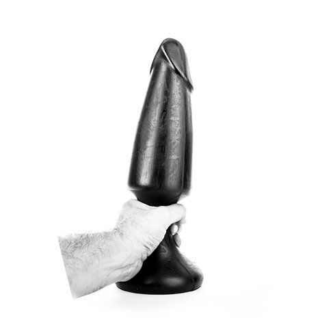 All Black XXL Buttplug 35 x 9.5 cm - zwart