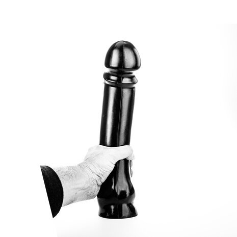 All Black Dildo 33 x 7 cm - zwart