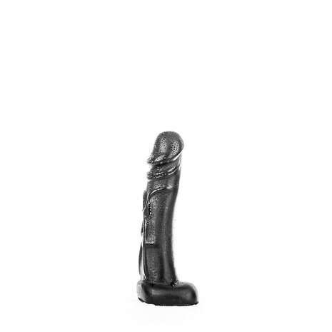 All Black - Zwarte realistische dildo -22 cm