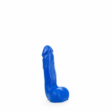 All Blue Dildo met balzak 20 x 4,5 cm - blauw