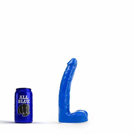 All Blue - Dildo - 21 x 3,5 cm - Blauw