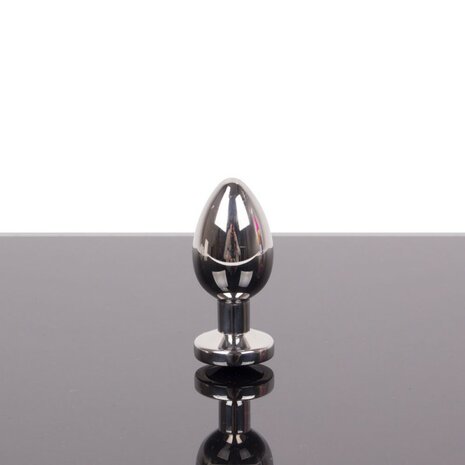 Kiotos - Buttplug RVS Met Zwart Kristal - Maat M