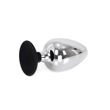 Kiotos - Buttplug RVS Met Siliconen Voetje BIG-S - Diameter 60 mm