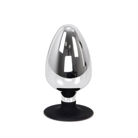 Kiotos - Buttplug RVS Met Siliconen Voetje BIG-S - Diameter 60 mm