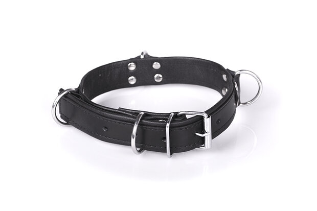 Kiotos - Deluxe Bondage Collar - zwart