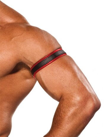 COLT Leren biceps band - rood/zwart