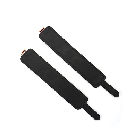 Liebe Seele - Wine Red leren enkelboeien met ros&eacute; gouden ketting | exclusief en luxe ontwerp - wijnrood