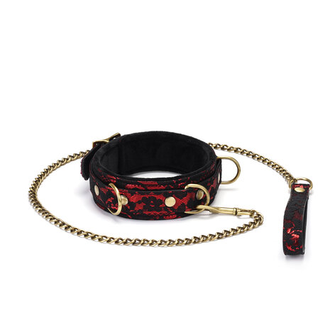 Liebe Seele - Victorian Garden Collar met leash - vegan vriendelijk