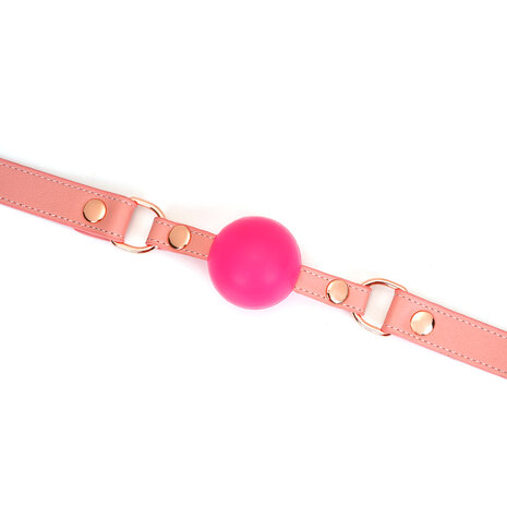 Liebe Seele - Pink Dream - Leren Ball Gag