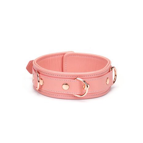 Liebe Seele - Pink Dream Leren Collar met Leiband - roze