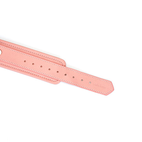 Liebe Seele - Pink Dream Leren Collar met Leiband - roze