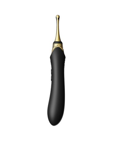 ZALO Verwarmde Pinpoint Clitoris Vibrator Bess 2 met extra opzetstukken - zwart