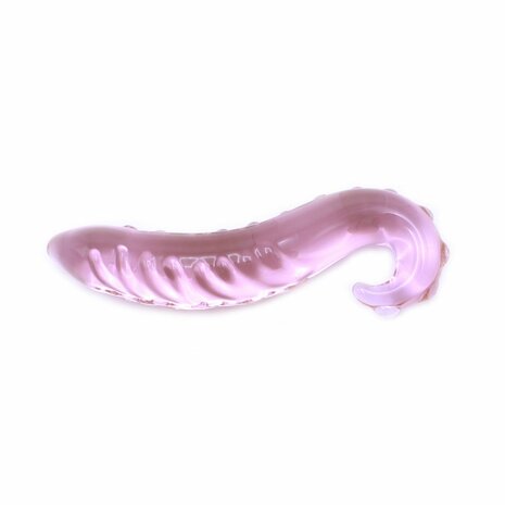 Glazen Dildo/Plug PINK TENTACLE - roze