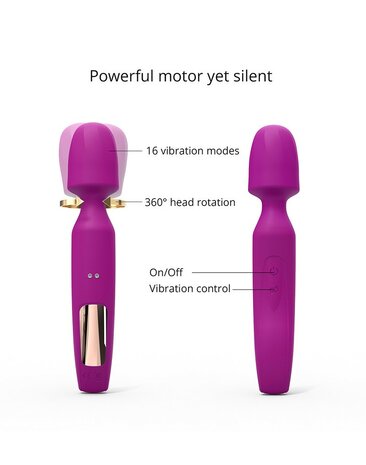 Love to Love - R-Evolution Wand Vibrator Set Met 2 verwisselbare opzetstukken - Roze